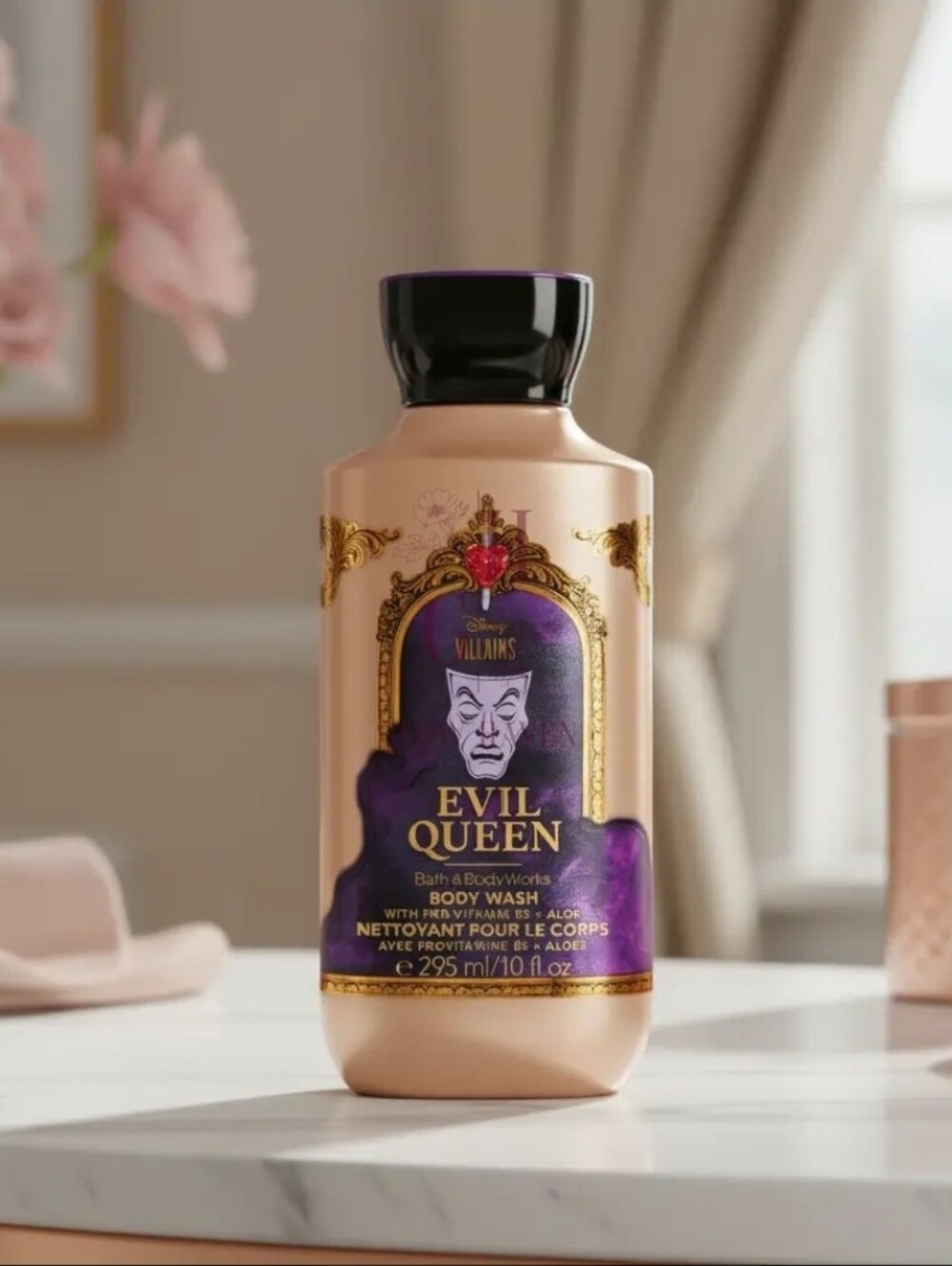 DISNEY Evil Queen Body Wash & Pocketbac in Gold and Purple - Picture 3 of 5